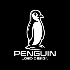 Obraz premium Penguin Vector Logo Design