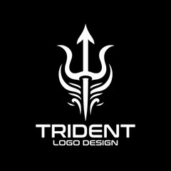 Obraz premium Trident Vector Logo Design