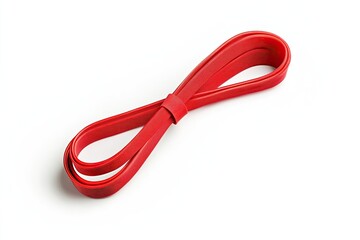 Naklejka premium Resistance band isolated on white background