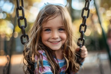 Colorful Children's Playground in the Park