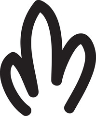 Hand Drawn Grass Line Drawing