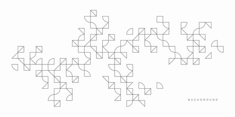 Obraz premium Abstract geometric technological background. Vector creative design.