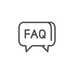 Frequently asked question. Inquiry, feedback, problem outline icon vector design good for web or mobile app