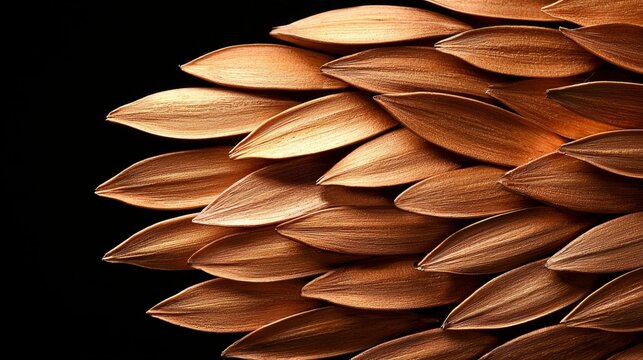 Minimalistic close-up of a barley seed pile, rich roasted hues creating a rustic and organic visual texture