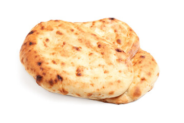Tasty lavash on white background