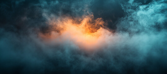 Dramatic smoke or fog effect on creepy Halloween backgrounds or wallpapers.