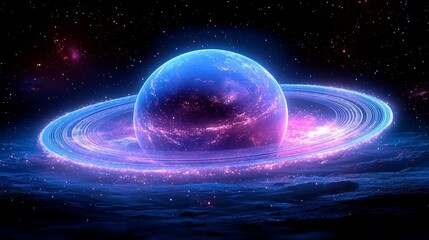 A celestial tree growing in space, its branches reaching out like cosmic tendrils, glowing with bright star-like flowers. 412