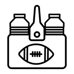 bottle Line Icon