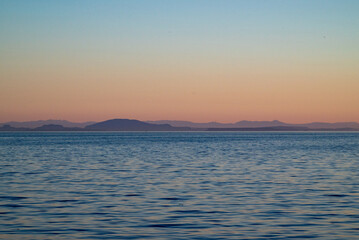 Beautiful sunset in White Rock, Canada