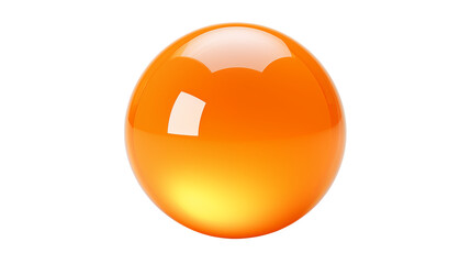Shiny Orange Sphere Background Abstract 3D Render for Modern Designs