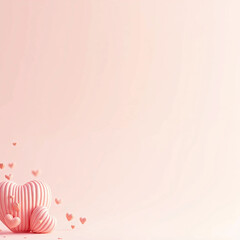 pink background with heart