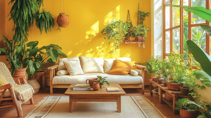 Tropical Warmth: A Brazilian Living Room for Family Gatherings