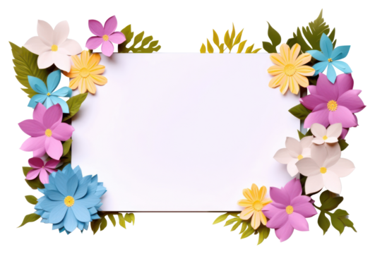 PNG Postcard for writing flower plant paper.