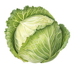 Fototapeta premium cabbage isolated on white background