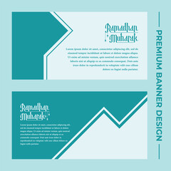 Horizontal Ramadan Festival Banner Design