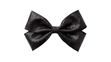 Sparkling Black Bow Tie Elegant Accessory for Formal Events