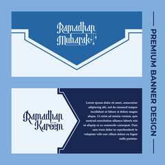 Horizontal Ramadan Celebration Banner design.