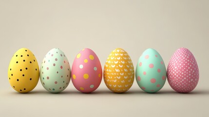 Fototapeta premium Colorful easter eggs for holiday celebration and decoration inspiration