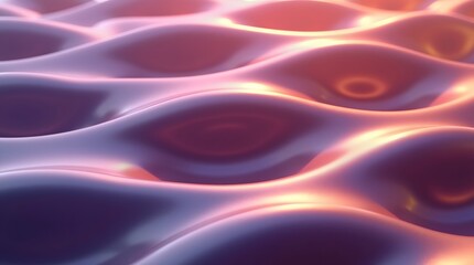 Obraz premium Wavy Background with Iridescent Gradient Waves Creating a Smooth, Abstract, and Futuristic Design Aesthetic .