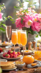 Elegant Mimosa Brunch Ideas: A Symphony of Colorful Dishes and Refreshing Drinks