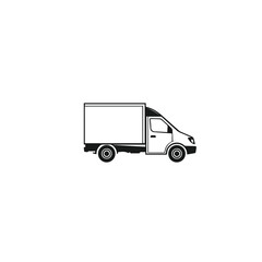 BasicDelivery Truck Vector Illustration eps