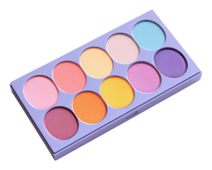 PNG Eyeshadow palette cosmetics white background medication.
