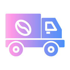 coffee delivery Gradient icon