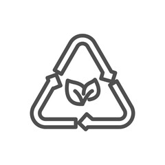 ecological sustainability outline icon vector design good for web or mobile app