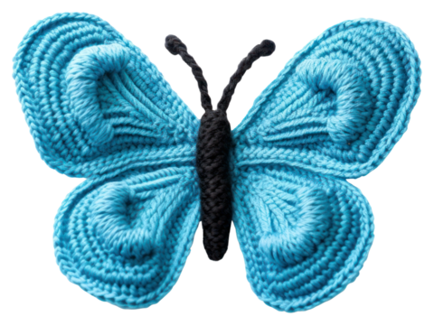 PNG Butterfly yarn accessories decorative.