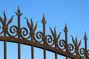 wrought iron fence
