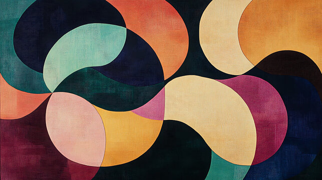 geometric pattern blending innovative shapes with abstract motion 