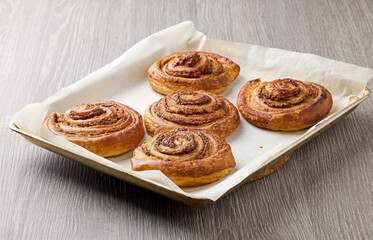 freshly baked cinnamon rolls