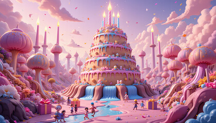 The Whimsical Cake Land of Eternal Celebration