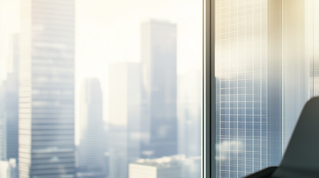 Insurance office exterior with glass windows showcasing modern architecture, reflecting professionalism and transparency in financial services and client trust