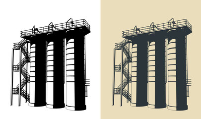 Silo storage system © blacklight_trace