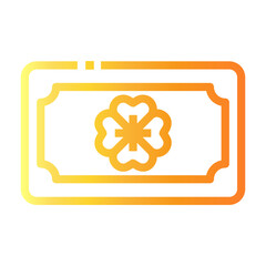 money Line Gradient Icon