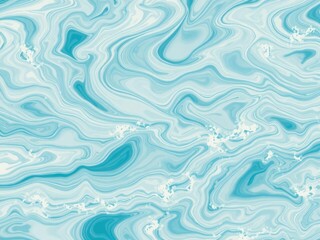 Fototapeta premium A mesmerizing abstract sea and ocean background with swirling shades of blue and white, perfect for your design projects, tranquil, peaceful