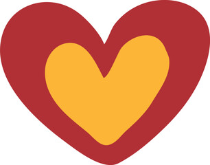 colorful heart graphic illustration 