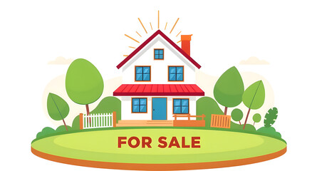 fore sale house illustration