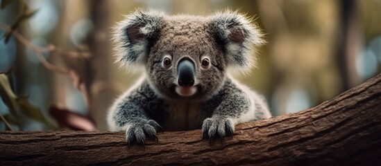 Naklejka premium koala cinematic background Generative AI