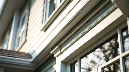 Obraz premium Elegant Home Exterior: Captivating Architectural Design and Modern House Features