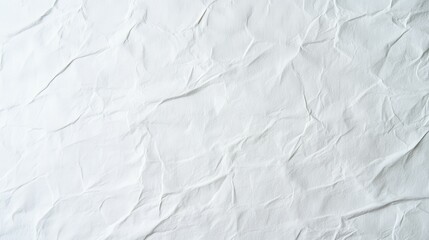 Obraz premium Crinkled white fabric, textured surface.