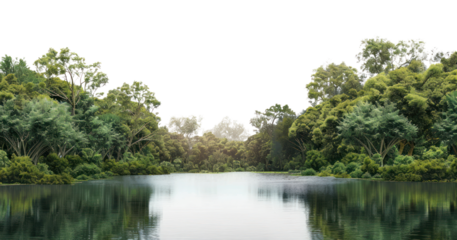 PNG Lake forest landscape nature outdoors scenery.
