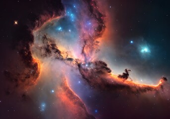 Obraz premium 空間, 星雲, 銀河, 星, 空, 天文学, 夜, ユニバース, コスモス, 光, ファンタジー, サイエンス, 超新星, 