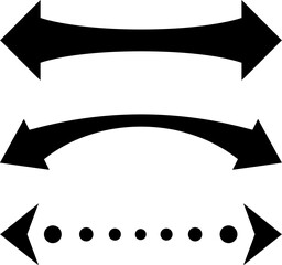 拡張、ワイドの矢印