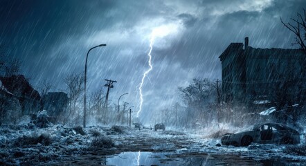 Apocalyptic Hailstorm Devastation.