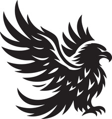Fototapeta premium black and white eagle