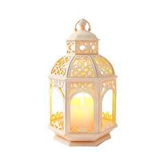Lantern isolated on a transparent background. Ai generative