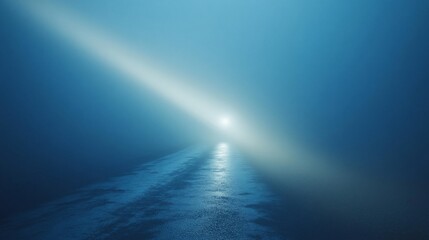 Foggy road, light ahead, hope, journey, travel, website background