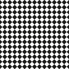 Diamond grid icon. Black white checkered. Geometric decorative design. Abstract modern vector.